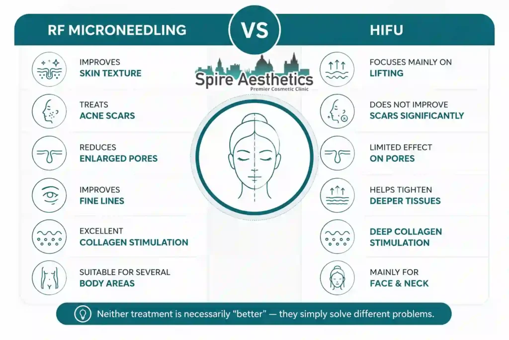RF Microneedling vs HIFU: Which Treatment Gives Better Results Bere Regis?
